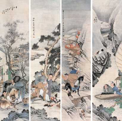 胡术 人物故事 四屏